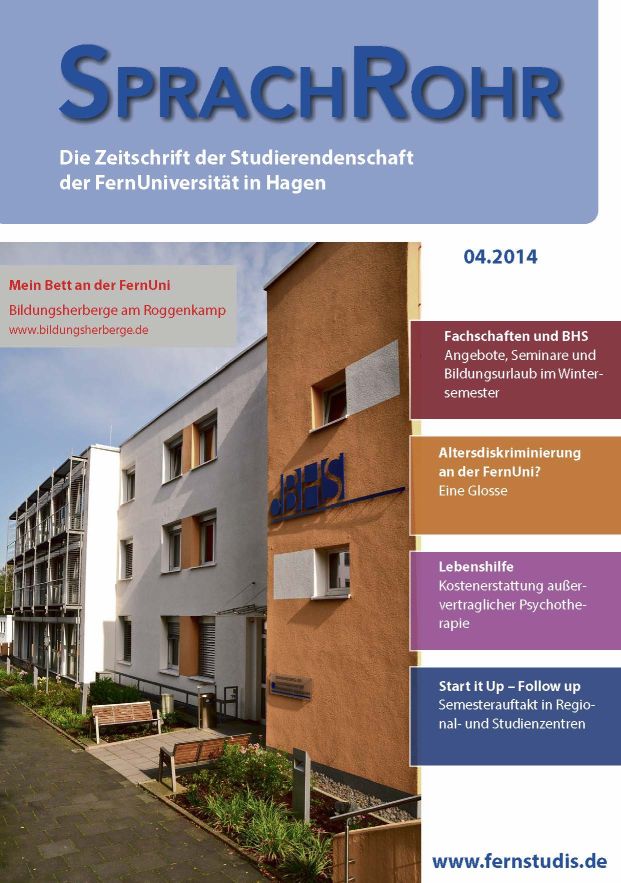 Vorschaubild der SprachRohr Ausgabe 04 2014